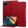 Custodia per tablet in pelle con fibbia per gatti Xiaomi Pad 6 (rossa)