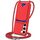 Per Samsung Galaxy S23+ 5G Borsa per carte integrata Custodia per telefono in silicone liquido tinta unita con cordino(Rosso) Per Samsung Galaxy S23+ 5G Borsa per carte integrata Custodia per telefono in silicone liquido tinta unita con cordino(Rosso)