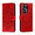 Custodia in pelle per telefono con motivo a rilievo Mandala Sun per Honor 90 GT (rosso) Custodia in pelle per telefono con motivo a rilievo Mandala Sun per Honor 90 GT (rosso)