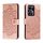 Custodia in pelle per telefono con motivo in rilievo Sun Mandala per Honor 90 GT (oro rosa) Custodia in pelle per telefono con motivo in rilievo Sun Mandala per Honor 90 GT (oro rosa)