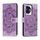 Custodia in pelle per telefono con motivo in rilievo Sun Mandala per Honor 100 (viola) Custodia in pelle per telefono con motivo in rilievo Sun Mandala per Honor 100 (viola)