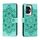 Custodia in pelle per telefono con motivo in rilievo Sun Mandala per Honor 100 (verde) Custodia in pelle per telefono con motivo in rilievo Sun Mandala per Honor 100 (verde)