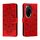 Custodia in pelle per telefono con motivo in rilievo Sun Mandala per Honor 100 Pro (rosso) Custodia in pelle per telefono con motivo in rilievo Sun Mandala per Honor 100 Pro (rosso)