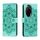 Custodia in pelle per telefono con motivo in rilievo Sun Mandala per Honor 100 Pro (verde) Custodia in pelle per telefono con motivo in rilievo Sun Mandala per Honor 100 Pro (verde)