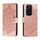 Custodia in pelle per telefono con motivo in rilievo Global Sun Mandala per Honor 200 Lite (oro rosa) Custodia in pelle per telefono con motivo in rilievo Global Sun Mandala per Honor 200 Lite (oro rosa)