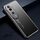 Custodia per telefono in metallo satinato per vivo S19 Pro (nera)