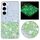 Per Samsung Galaxy S23 5G Custodia per telefono in TPU con polvere glitterata nottilucente con cornice trasparente (verde) Per Samsung Galaxy S23 5G Custodia per telefono in TPU con polvere glitterata nottilucente con cornice trasparente (verde)