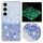 Custodia per telefono in TPU con polvere glitterata nottilucente con cornice trasparente per Samsung Galaxy S23+ 5G (viola) Custodia per telefono in TPU con polvere glitterata nottilucente con cornice trasparente per Samsung Galaxy S23+ 5G (viola)