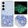 Custodia per telefono in TPU con polvere glitterata nottilucente con cornice trasparente per Samsung Galaxy S24 5G (viola) Custodia per telefono in TPU con polvere glitterata nottilucente con cornice trasparente per Samsung Galaxy S24 5G (viola)