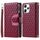 Per Xiaomi Redmi 13 4G Glitter Lattice Custodia a portafoglio in pelle con cerniera (vino rosso) Per Xiaomi Redmi 13 4G Glitter Lattice Custodia a portafoglio in pelle con cerniera (vino rosso)