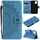 Per Xiaomi Redmi 13 4G Custodia per cellulare in pelle con fiore totem in rilievo con cordino (blu) Per Xiaomi Redmi 13 4G Custodia per cellulare in pelle con fiore totem in rilievo con cordino (blu)