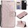 Per Xiaomi Redmi 13 4G Custodia in pelle goffrata con motivo a fiori Totem con cordino (oro rosa) Per Xiaomi Redmi 13 4G Custodia in pelle goffrata con motivo a fiori Totem con cordino (oro rosa)