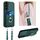 Per Samsung Galaxy S23 FE 5G R20 Custodia per cellulare con anello in corda a tracolla (verde) Per Samsung Galaxy S23 FE 5G R20 Custodia per cellulare con anello in corda a tracolla (verde)