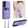 Per Samsung Galaxy S23+ 5G R20 Custodia per cellulare con anello in corda a tracolla (viola) Per Samsung Galaxy S23+ 5G R20 Custodia per cellulare con anello in corda a tracolla (viola)