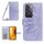 Per OPPO Reno 12 Pro 5G Global Skin Feel Custodia per telefono in pelle con vibrazione in rilievo girasole con cordino (viola) Per OPPO Reno 12 Pro 5G Global Skin Feel Custodia per telefono in pelle con vibrazione in rilievo girasole con cordino (viola)