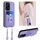 Per Honor 200 Lite Global R20 Custodia per cellulare con anello in corda a tracolla (viola) Per Honor 200 Lite Global R20 Custodia per cellulare con anello in corda a tracolla (viola)