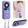 Per Honor X9b / Magic6 Lite R20 Custodia per cellulare con anello in corda a tracolla (viola) Per Honor X9b / Magic6 Lite R20 Custodia per cellulare con anello in corda a tracolla (viola)