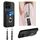 Per Honor X6a Global R20 Custodia per telefono porta carte con anello in corda a tracolla (nera)