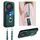 Per Honor X9a / Magic5 Lite R20 Custodia per cellulare con anello in corda a tracolla (verde)