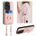Per OPPO Reno11 Pro Global R20 Crossbody Rope Ring Card Holder Custodia per telefono (rosa) Per OPPO Reno11 Pro Global R20 Crossbody Rope Ring Card Holder Custodia per telefono (rosa)