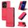 Per Xiaomi Redmi 13 4G Global AZNS Custodia magnetica in pelle di vitello con texture di vitello (Rosso) Per Xiaomi Redmi 13 4G Global AZNS Custodia magnetica in pelle di vitello con texture di vitello (Rosso)