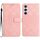 Custodia per telefono in pelle con texture a griglia rombica per Samsung Galaxy S24 FE (rosa) Custodia per telefono in pelle con texture a griglia rombica per Samsung Galaxy S24 FE (rosa)