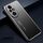 Custodia per telefono in metallo satinato per Honor 200 Pro (nera)