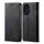 Custodia per telefono in pelle flip con texture denim per Honor 200 Pro (nera) Custodia per telefono in pelle flip con texture denim per Honor 200 Pro (nera)