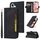 Per iPhone 16 Plus BETOPNICE Custodia in pelle con fibbia a due lati (nera)