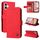 Per iPhone 16 Plus Custodia in pelle con motivo albero della vita (rosso)