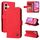 Custodia per telefono in pelle Skin Feel Life Tree per iPhone 16 (rossa)