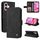 Custodia per telefono in pelle Skin Feel Life Tree per iPhone 16 (nera)
