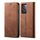 Per OPPO Reno12 5G Global Denim Texture Custodia in pelle con vibrazione orizzontale stile casual (marrone) Per OPPO Reno12 5G Global Denim Texture Custodia in pelle con vibrazione orizzontale stile casual (marrone)
