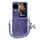 Per OPPO Find N3 Flip PC Fibbia laterale + Increspature Custodia per telefono a copertura totale in carta glitterata con braccialetto (Viola) Per OPPO Find N3 Flip PC Fibbia laterale + Increspature Custodia per telefono a copertura totale in carta glitterata con braccialetto (Viola)