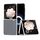 Custodia per telefono con diamante con bordo trasparente satinato per Honor Magic V (nero) Custodia per telefono con diamante con bordo trasparente satinato per Honor Magic V (nero)