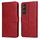 Custodia per cellulare in pelle flip classica con texture di vitello per Sony Xperia 1 V (rossa) Custodia per cellulare in pelle flip classica con texture di vitello per Sony Xperia 1 V (rossa)