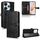 Per Xiaomi Redmi 13 4G / Note 13R 5G Custodia in pelle con texture a nido d'ape (nera) Per Xiaomi Redmi 13 4G / Note 13R 5G Custodia in pelle con texture a nido d'ape (nera)