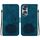 Custodia per telefono in pelle goffrata per Honor 70 Lotus (blu scuro)