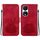 Custodia per telefono in pelle goffrata Lotus per Honor X7b / Play 50 Plus (rossa) Custodia per telefono in pelle goffrata Lotus per Honor X7b / Play 50 Plus (rossa)