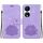 Per Honor X7b / Play 50 Plus Custodia in pelle goffrata Lotus (viola)