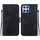 Custodia per telefono in pelle goffrata Lotus per Honor X8 5G (nera)