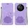 Custodia per telefono in pelle goffrata Lotus per Honor X9b / Magic6 Lite (viola) Custodia per telefono in pelle goffrata Lotus per Honor X9b / Magic6 Lite (viola)