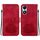 Custodia per telefono in pelle goffrata Lotus per Honor X5 Plus / Play 40C (rossa) Custodia per telefono in pelle goffrata Lotus per Honor X5 Plus / Play 40C (rossa)