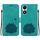 Custodia per telefono in pelle goffrata Lotus per Honor X5 Plus / Play 40C (verde) Custodia per telefono in pelle goffrata Lotus per Honor X5 Plus / Play 40C (verde)