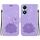 Custodia per telefono in pelle goffrata Lotus per Honor X5 Plus / Play 40C (viola) Custodia per telefono in pelle goffrata Lotus per Honor X5 Plus / Play 40C (viola)