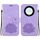 Custodia per telefono in pelle goffrata per Honor X9a Lotus (viola)
