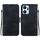 Custodia per telefono in pelle goffrata Lotus per Honor X7a (nera)