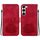 Custodia per telefono in pelle goffrata Lotus per Samsung Galaxy S23 5G (rossa) Custodia per telefono in pelle goffrata Lotus per Samsung Galaxy S23 5G (rossa)