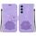 Custodia per telefono in pelle goffrata Lotus per Samsung Galaxy S23 FE 5G (viola) Custodia per telefono in pelle goffrata Lotus per Samsung Galaxy S23 FE 5G (viola)