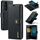 Per Sony Xperia 1 VI DG.MING Custodia per telefono in pelle magnetica staccabile con texture Crazy Horse (Nero)